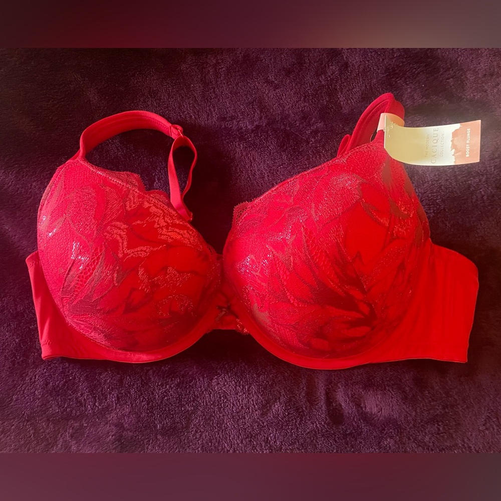 Clinique Vibrant Red Lace Bra